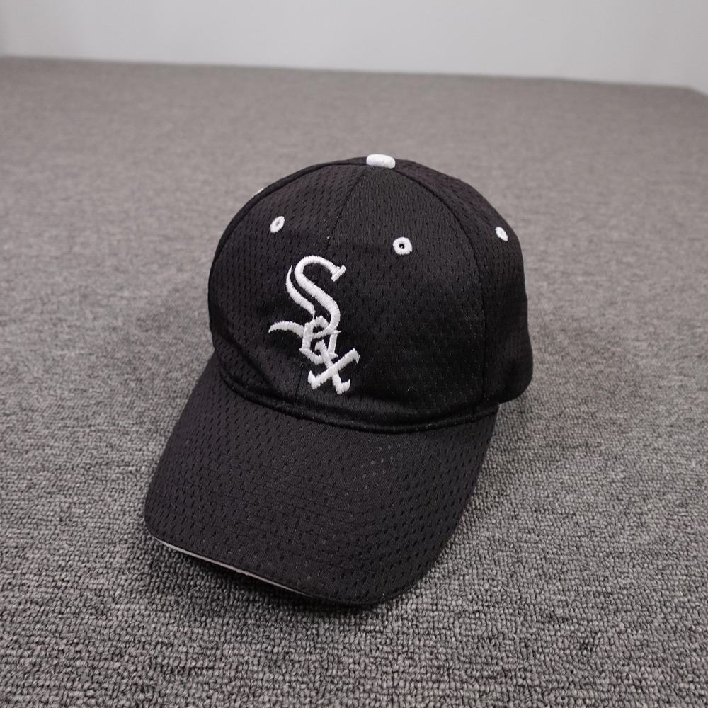 Chicago White Sox Hat Cap Strap Back Mens One Size Black MLB Baseball OTTO
